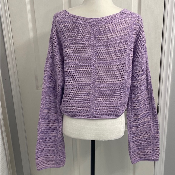 Lavender Knit Women's Sweater - Picture 5 of 11